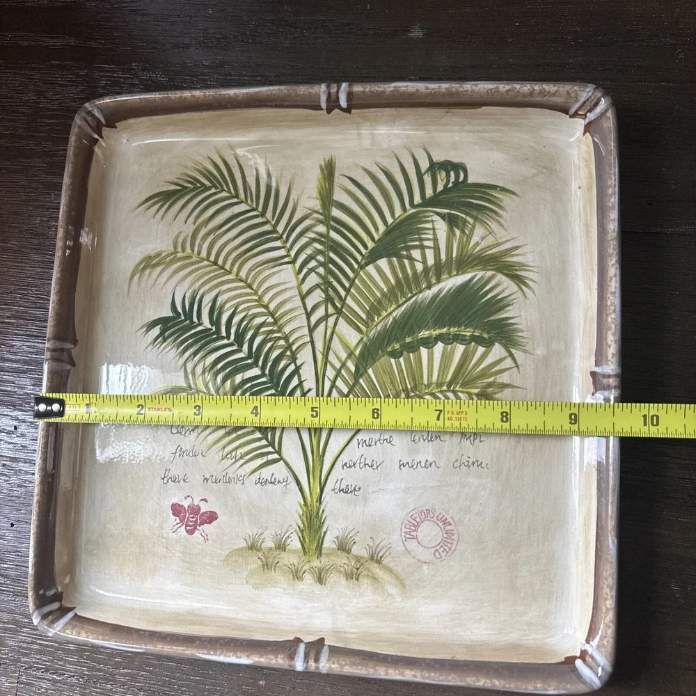 Dario Farrucci Hand Crafted Hand Painted Martinique Tabletops 9.5